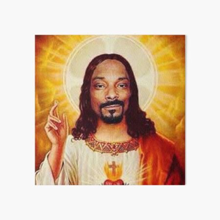 Snoop Dogg goes jesus Art Board Print