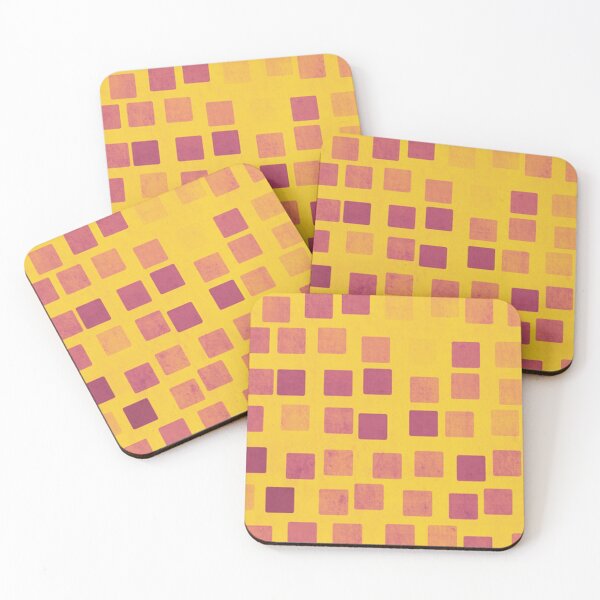 Item preview, Squares Yellow and Violet Pattern designed and sold by TasAlex.