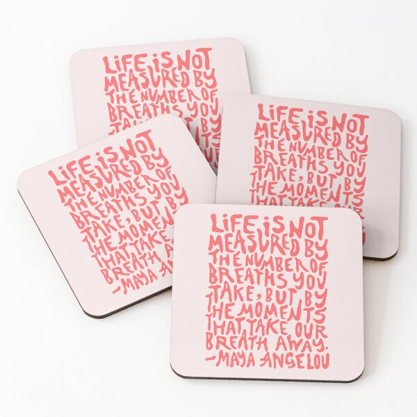 Item preview, (Coral Red) Life Is Not Measured By The Number Of Breaths You Take, But By The Moments That Take Our Breath Away designed and sold by acatalepsys.