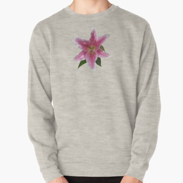 Single Stargazer Lily Pullover Sweatshirt