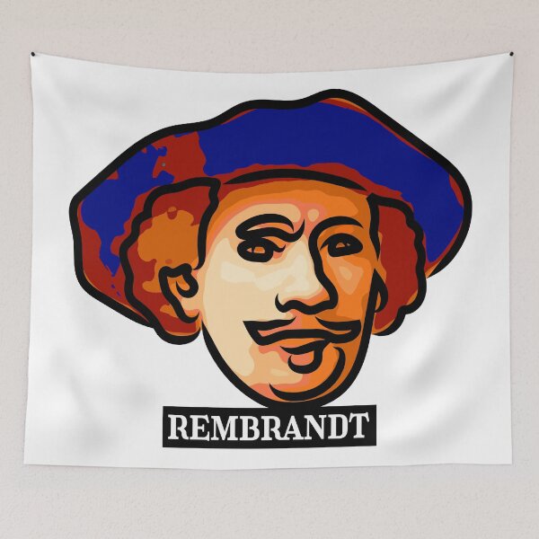 Item preview, Portrait of the painter Rembrandt designed and sold by Xdelacra.