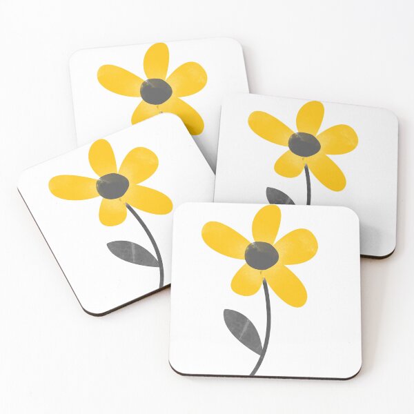 Artikelvorschau, Einfache, abstrakte, künstlerische grafische gelbe Aquarellblumenblumenskizze - Caroline Laursen Original entworfen und verkauft von Caroline Laursen.