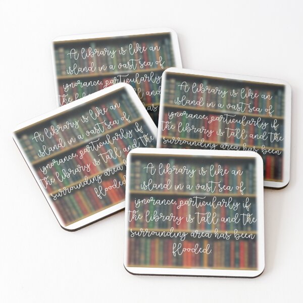 Item preview, ASOUE library quote designed and sold by thediabeticnerd.