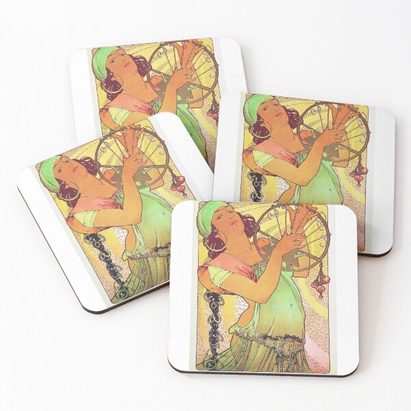 Item preview, Alphonse Mucha Vintage Gypsy Woman Art designed and sold by Bellathewilde.