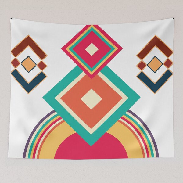 Item preview, Geometric Colourful Psychedelic Ripple Pattern designed and sold by Doucheka.