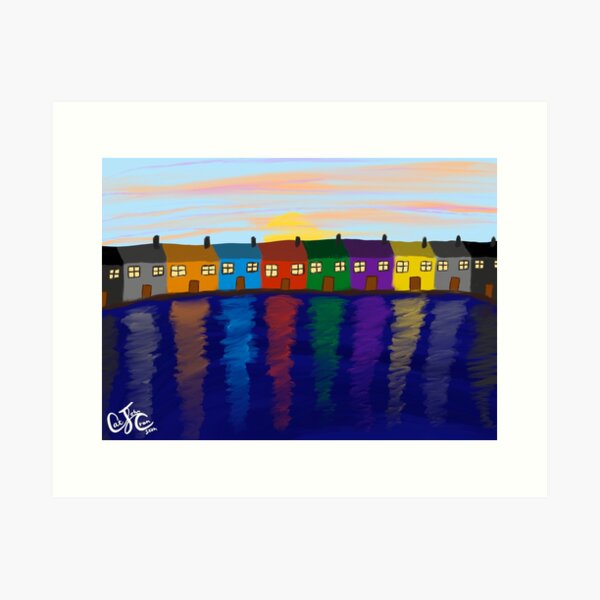 Item preview, Happy houses  designed and sold by CatJohnCranston.