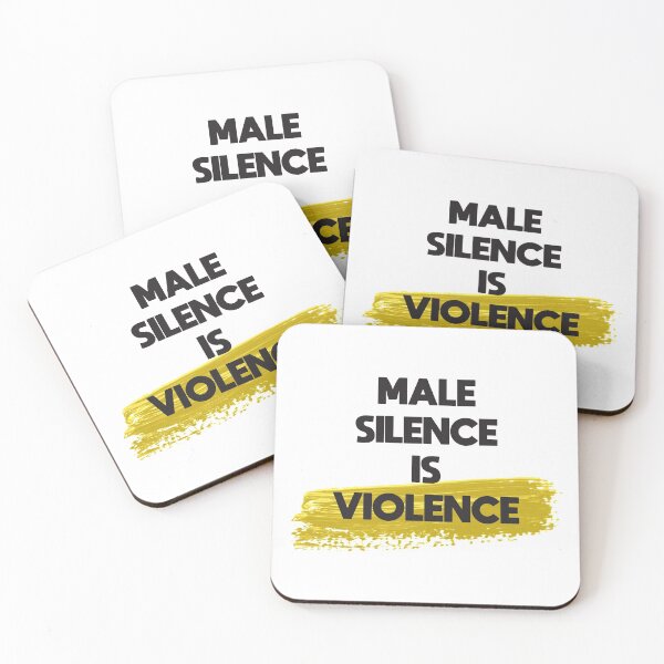 Item preview, Male Silence is Violence designed and sold by Anzarr.