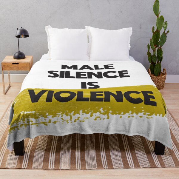Item preview, Male Silence is Violence designed and sold by Anzarr.
