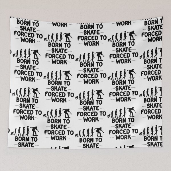 Item preview, Born to Skate Forced to Work - funny gift for skaters designed and sold by hyggekrog.