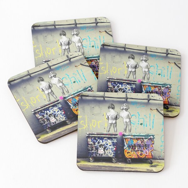 Bansky Chill the Duck Out Coasters (Set of 4)