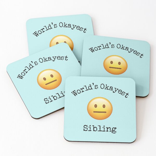 Item preview, World's Okayest Sibling designed and sold by Sugar-Magnolia.