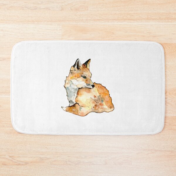 Item preview, Shy fox watercolor illustration designed and sold by lineosa.