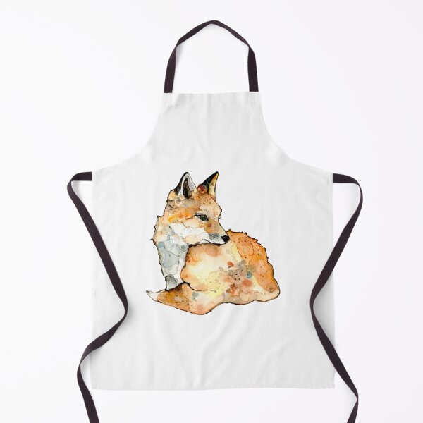 Item preview, Shy fox watercolor illustration designed and sold by lineosa.