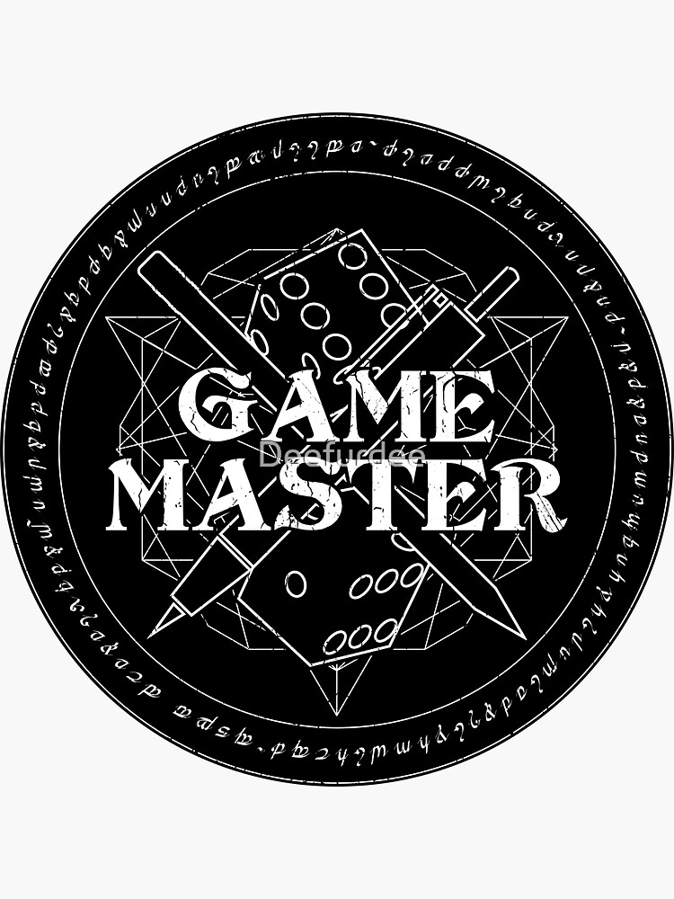 "Game Master" Sticker by Deefurdee Redbubble