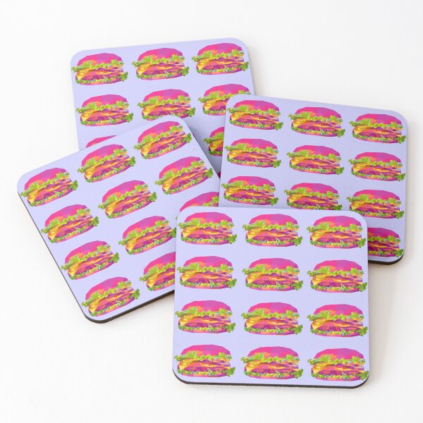 Item preview, Burger Wpap Pop Art Pattern blue background designed and sold by ahmadnusyirwan.