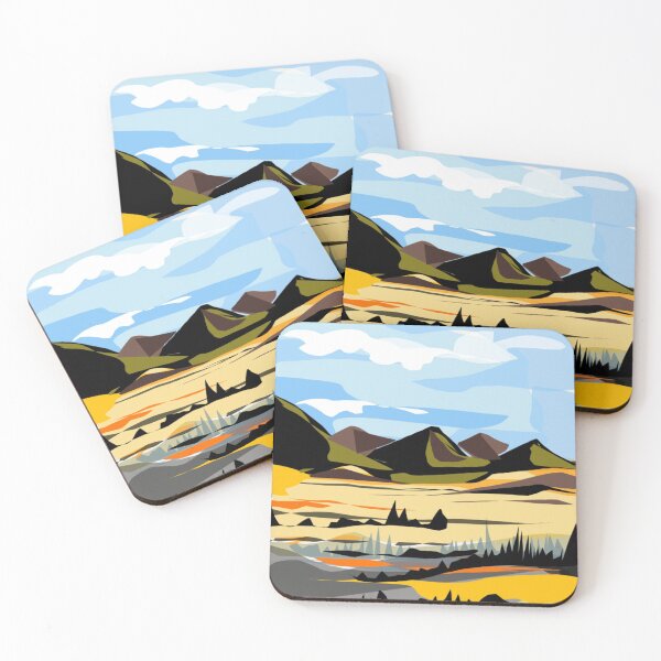 Item preview, mountainous landscape designed and sold by Jean Paul  CURTIS.