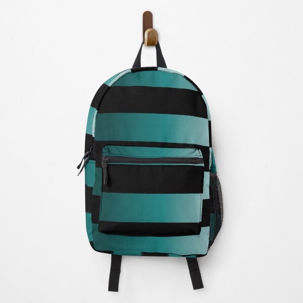 Item preview, Colorful Modern Black and Teal Stripes designed and sold by venella.