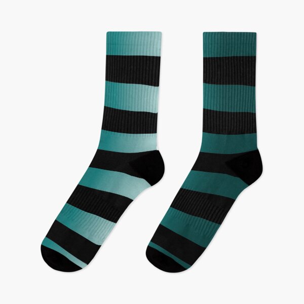 Item preview, Colorful Modern Black and Teal Stripes  designed and sold by venella.