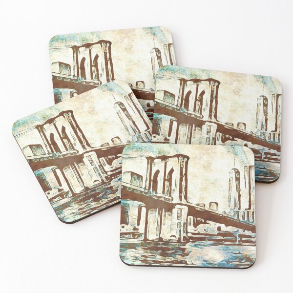 Item preview, Brooklyn Bridge Vintage Look Abstract designed and sold by Pretty-Bird.