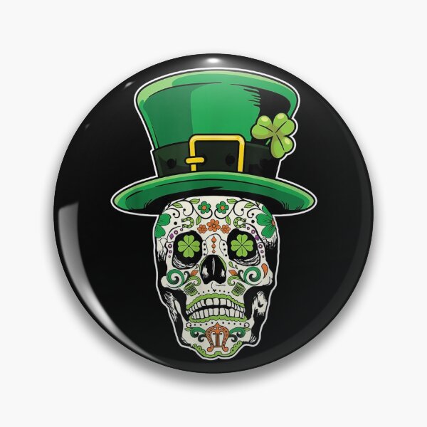 Item preview, Sugar Skull Saint Patricks Day of Dead designed and sold by Marry1102.