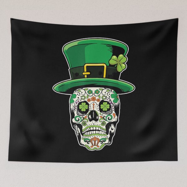 Item preview, Sugar Skull Saint Patricks Day of Dead designed and sold by Marry1102.