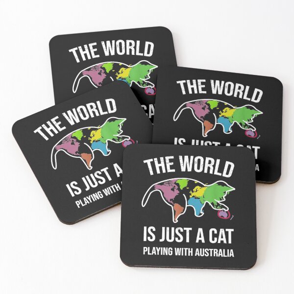 Item preview, The World Is Just A Cat Playing With Australia designed and sold by Marry1102.