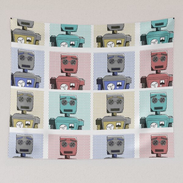 Item preview, Retro Robot Pop designed and sold by Dimension4-3.