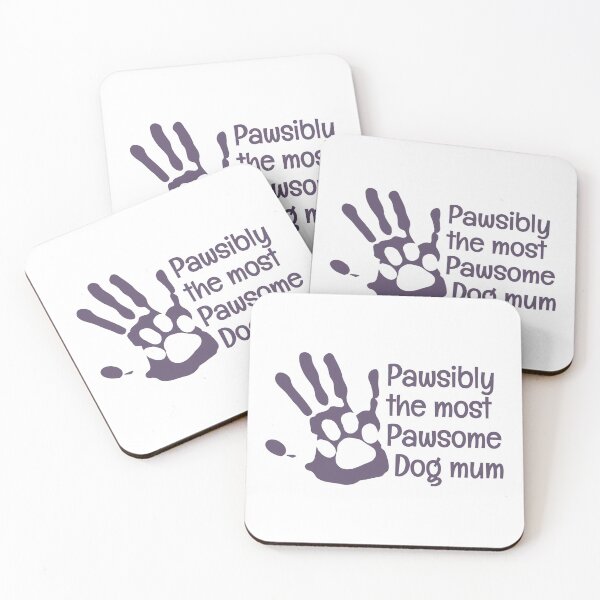 Item preview, Pawsitively pawsome dog mum hand print paw designed and sold by LynHebb.