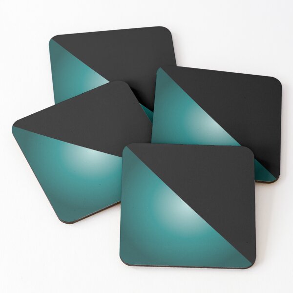 Item preview, Colorful Modern Black and Teal  triangle Pattern designed and sold by venella.