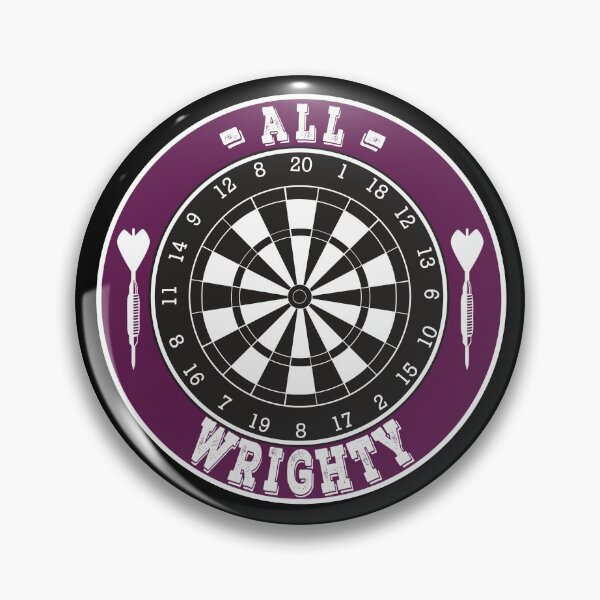 Artikelvorschau, Darts Pun All Wrighty Dartboard entworfen und verkauft von OmmeDesigns.
