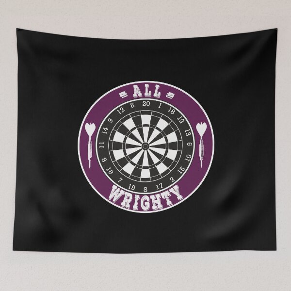Item preview, Darts Pun All Wrighty Dartboard designed and sold by OmmeDesigns.