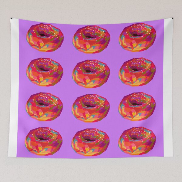 Item preview, Colorful Donuts Wpap Pop Art Pattern Purple background designed and sold by ahmadnusyirwan.