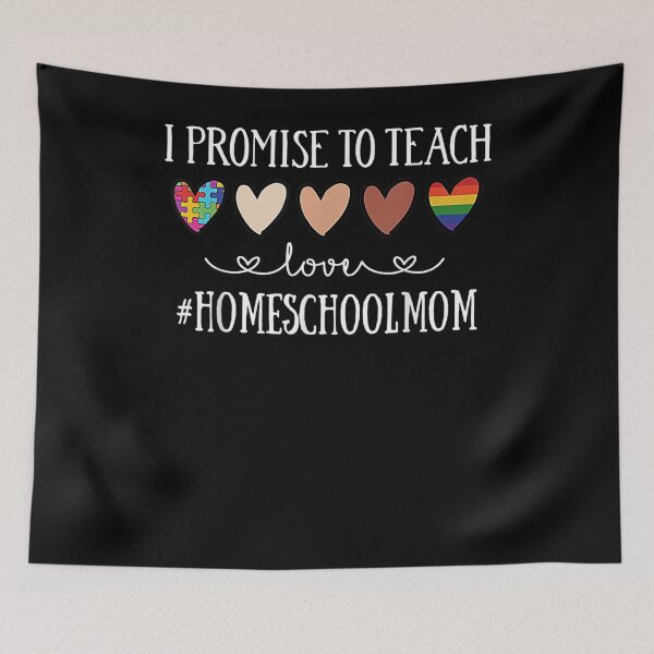 Item preview, I Promise To Teach Love Homeschool Mom Heart  designed and sold by servantdep.