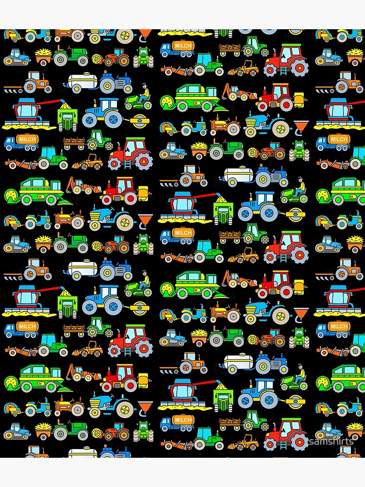 Tractors farm vehicles by samshirts