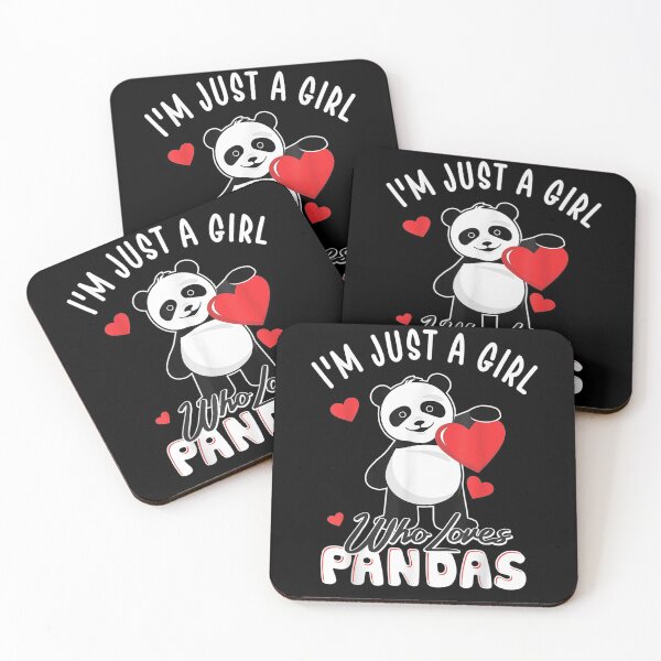 Item preview, I'm Just A Girl Who Loves Pandas Funny Panda Gifts  designed and sold by servantdep.