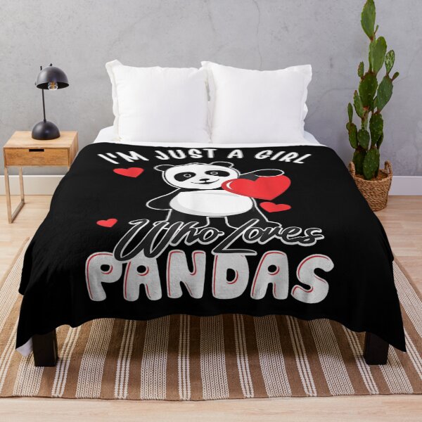 Item preview, I'm Just A Girl Who Loves Pandas Funny Panda Gifts designed and sold by servantdep.