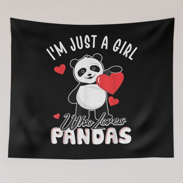 Item preview, I'm Just A Girl Who Loves Pandas Funny Panda Gifts  designed and sold by servantdep.