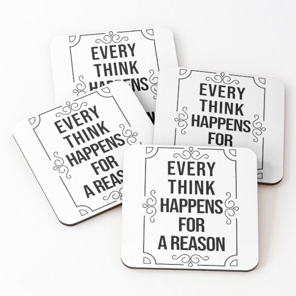Item preview, EveryThing Happens for a Reason Quotes sticker  designed and sold by Live  Today.