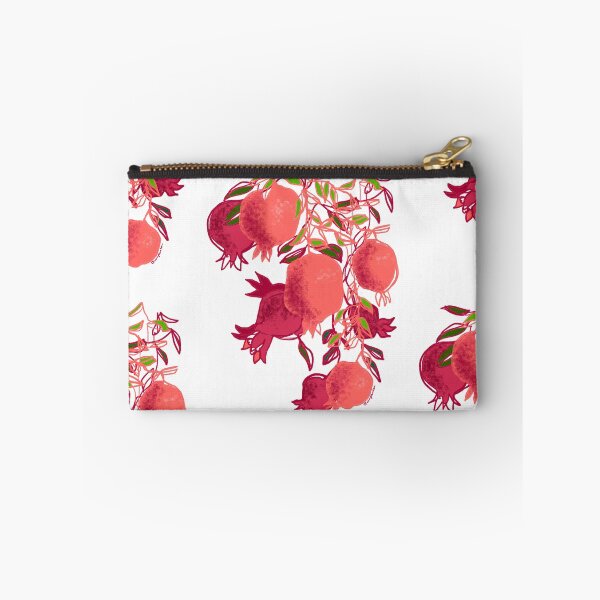 Item preview, Pink pomegranate statement art continuous line art designed and sold by orangerinka.