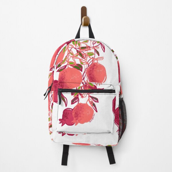 Item preview, Pink pomegranate statement art continuous line art designed and sold by orangerinka.