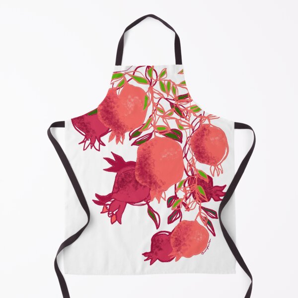 Item preview, Pink pomegranate statement art continuous line art designed and sold by orangerinka.