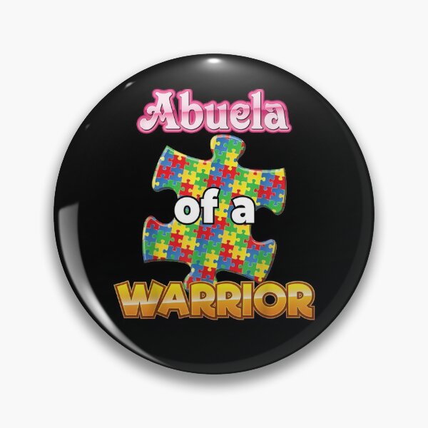 Item preview, Abuela Of A Warrior Autism Awareness Rainbow Puzzle Ribbon  designed and sold by servantdep.