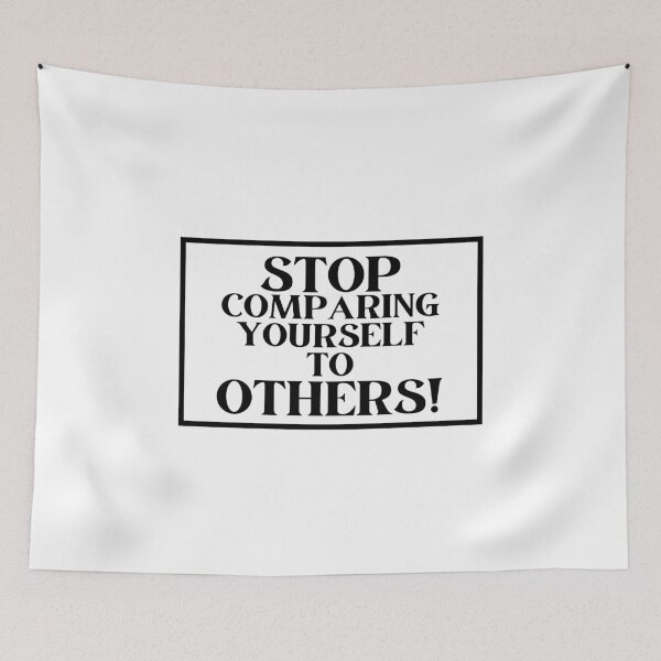 Item preview, Stop comparing yourself to OTHERS!  sticker designed and sold by Bonicrazypeople.
