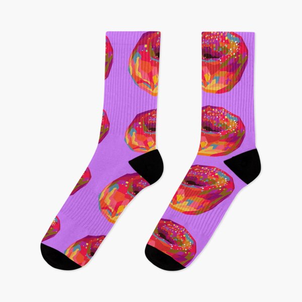 Item preview, Colorful Donuts Wpap Pop Art Pattern Purple background designed and sold by ahmadnusyirwan.