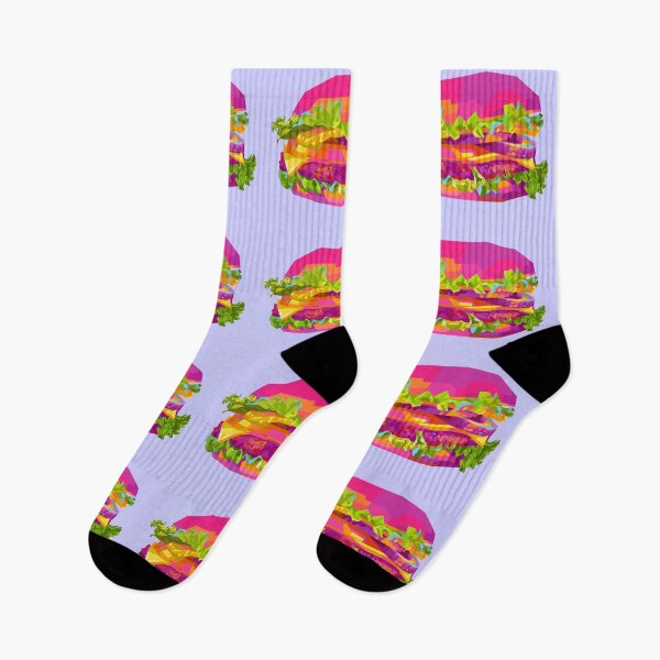 Item preview, Burger Wpap Pop Art Pattern blue background designed and sold by ahmadnusyirwan.