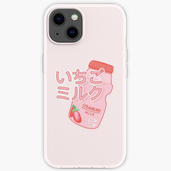 Aesthetic Strawberry Milkshake いちごミルク And Japanese Snacks Iphone Case By Illhustration Redbubble