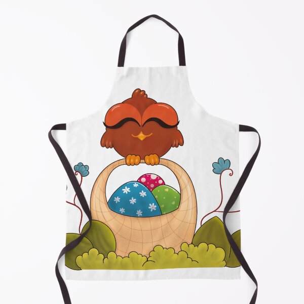 Item preview, Happy Easter cute bird on Easter eggs basket designed and sold by Nicoartlines.