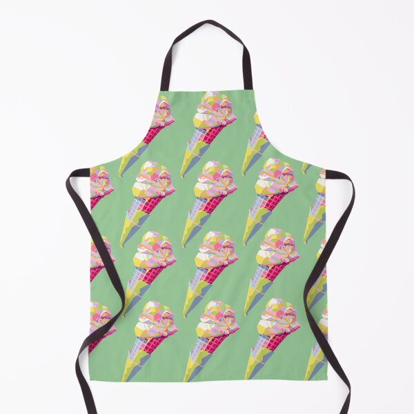 Item preview, Ice Cream Cone Wpap Pop Art Pattern green background designed and sold by ahmadnusyirwan.