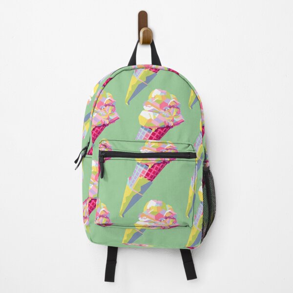 Item preview, Ice Cream Cone Wpap Pop Art Pattern green background designed and sold by ahmadnusyirwan.