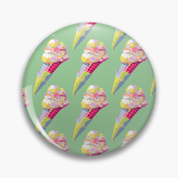 Item preview, Ice Cream Cone Wpap Pop Art Pattern green background designed and sold by ahmadnusyirwan.